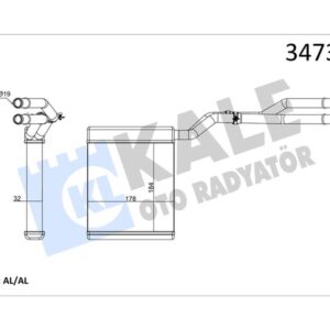 KALORIFER RADYATORU MONDEO IV 07 14 S MAX GALAXY 06 15 6G9118B539CC-1376873-1453312