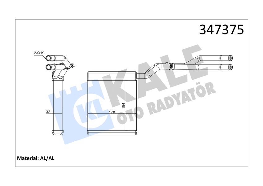 KALORIFER RADYATORU MONDEO IV 07 14 S MAX GALAXY 06 15 6G9118B539CC-1376873-1453312