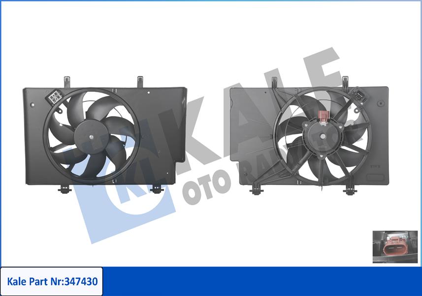 FAN MOTORU AC FIESTA VI 08 15 B MAX 12 1.4TDCI 1.5TDCI 1.6TDCI KLIMALI 1843148-8V518C607EJ