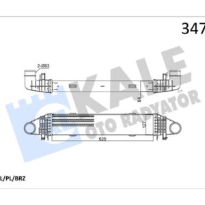 TURBOSARJ RADYATORU MERCEDES W204 S204 W212 A2045000500