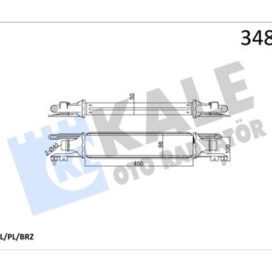 TURBO RADYATÖRÜ INTERCOOLER CORSA D AL/PL/BRZ 450x97x52 55702194-6302080