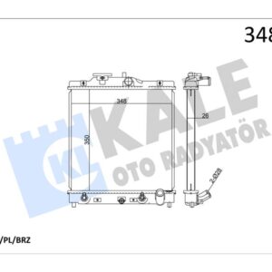 RADYATÖR CIVIC V-CIVIC VI-HR-V-ROVER 45-400 1.5-1.6 16V 91- 95-1.4-1.5-1.6 95- 01 AT