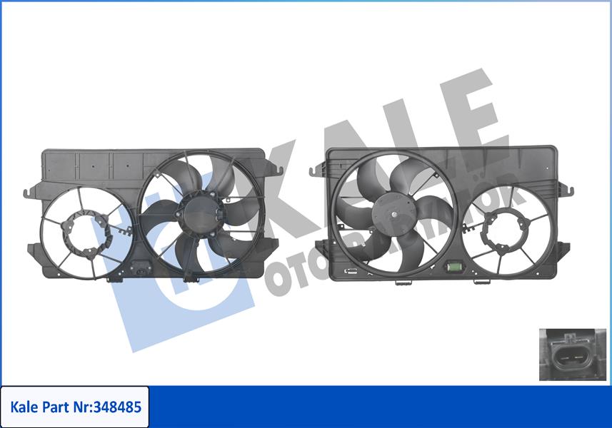 FAN MOTORU CONNECT 1.8TDCI 02 07 KLIMALI KOMPLE 2T148C607BC-4T168C607KC
