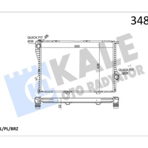 MOTOR SU RADYATORU BMW M52 M54 E39 E38 17111436060
