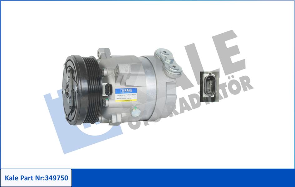 KLİMA KOMPRESÖRÜ VECTRA A 2.0 88-95 -CALIBRA A 2.0 90-97 124mm 1135019-1854126-1135019-9196938