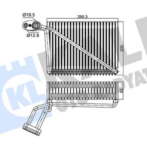 KLİMA EVAPORATÖR A4-PASSAT 1.6-1.8-1.9 TDi-2.0 97-05 A4 95-01 200x262x65 8FV351211191
