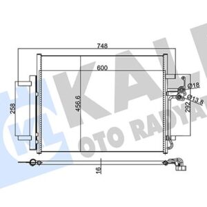 KLIMA RADYATORU MONDEO IV S MAX 07 / GALAXY 1.6 / 1.8 / 2.0 / 2.0TDCI 07 / LANDROVER FREELANDER 2.2T 7G9119710AB-1563248-1716734