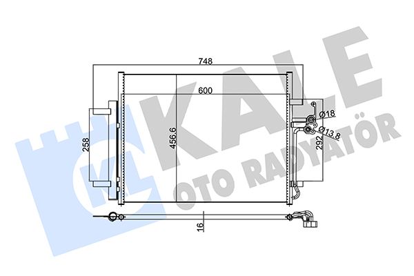 KLIMA RADYATORU MONDEO IV S MAX 07 / GALAXY 1.6 / 1.8 / 2.0 / 2.0TDCI 07 / LANDROVER FREELANDER 2.2T 7G9119710AB-1563248-1716734