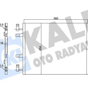 KLİMA RADYATÖRÜ KONDENSER TRAFIC II 01 OPEL VİVARO 1.9 DTİ 2.0 CDTİ 4417650-93854159-8200411148