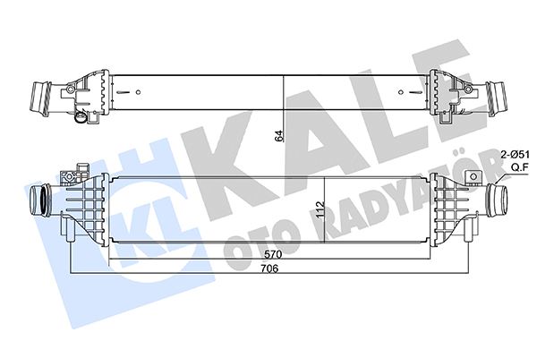 İNTERCOOLER AL/PL/BRZ CHEVROLET TRAX-OPEL MOKKA-VAUXHALL MOKKA