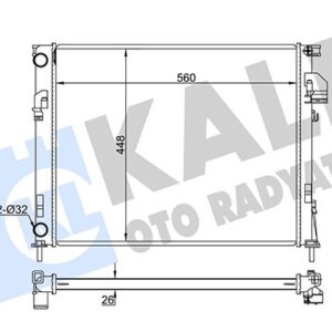 SU RADYATÖRÜ RENAULT TRAFIC II-OPEL VIVARO-NISSAN PRIMASTAR 1.9DCI-DTI 2.0 2.0 16V 01 MT BRAZING 560x448x26