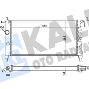 RADYATÖR CORSA B-TIGRA-COMBO 1.2-1.4-1.4 16V KLİMASIZ MEK 1300149-90410047-90410048