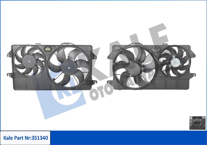 FAN MOTORU KOMPLE CIFT FANLI FORD TOURNEO CONNECT 02 14 7T168C607NB-9T168C607AA-5041292