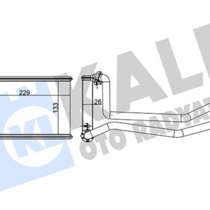 KALORİFER RADYATÖRÜ MEGANE II 7701209524