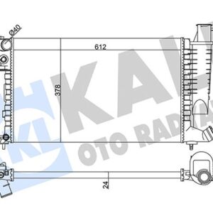 RADYATÖR AL/MKNK XSARA 1.4-1.6-1.8-2.0 98 00-ZX92 -PEUGEOT 306 1.4-1.6-1.8 97 98 1330.45-1330.C7-1331.CS-9633070580