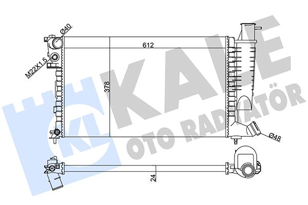 RADYATÖR AL/MKNK XSARA 1.4-1.6-1.8-2.0 98 00-ZX92 -PEUGEOT 306 1.4-1.6-1.8 97 98 1330.45-1330.C7-1331.CS-9633070580