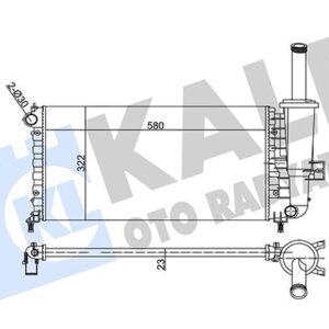 RADYATÖR AL/MKNK PUNTO 1.2-1.2 16V 00  02
