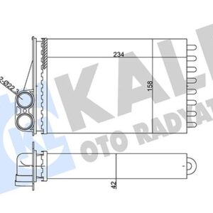 KALORİFER RADYATÖRÜ KLİMALI-KLİMASIZ P207-1.4-1.4 16V-1.6HDI-1.6 16V 06 6448.P9