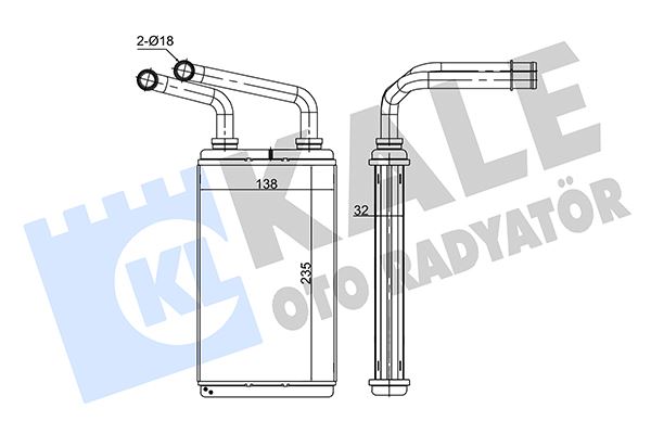 KALORİFER RADYATÖRÜ MASTER-MOVANO 2.5-3.0 DTI-DCI 235x145x42 7701207992-4415542-93181454