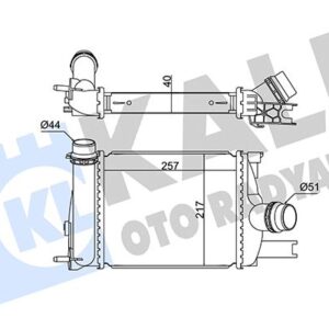 İNTERCOOLER DACIA LOGAN II-MCV II-SANDERO II-RENAULT CLIO IV 0.9 TCE 12 144963014R
