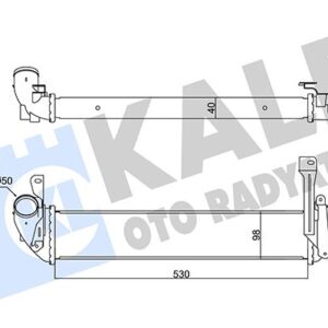 İNTERCOOLER KANGOO-NISSAN KUBISTAR 1.5DCI 98 8200221885-8200137653-8200732390