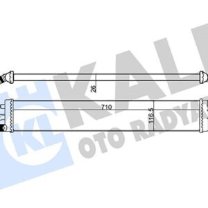 TURBO RADYATÖRÜ INTERCOOLER NV400-MOVANO B-MASTER III LT 2.3CDTI 10 İLAVE SOĞUTUCU AT-MT 214C10001R-93168915-2147000Q0A