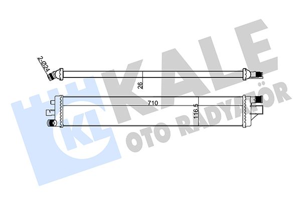 TURBO RADYATÖRÜ INTERCOOLER NV400-MOVANO B-MASTER III LT 2.3CDTI 10 İLAVE SOĞUTUCU AT-MT 214C10001R-93168915-2147000Q0A