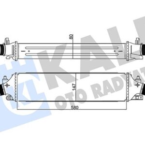 TURBO RADYATÖRÜ İNTERCOOLER ALFA ROMEO GIULIETTA 10 20 1.4 TB 1.8 TB 2.0 JTDM 50514486