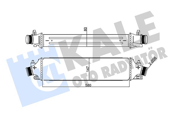 TURBO RADYATÖRÜ İNTERCOOLER ALFA ROMEO GIULIETTA 10 20 1.4 TB 1.8 TB 2.0 JTDM 50514486