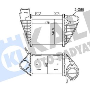 İNTERCOOLER VOLKSWAGEN GOLF III-GOLF IV-VENTO 1.9 TDI 93 97 1H0145805A-1H0145805B-1H0145805