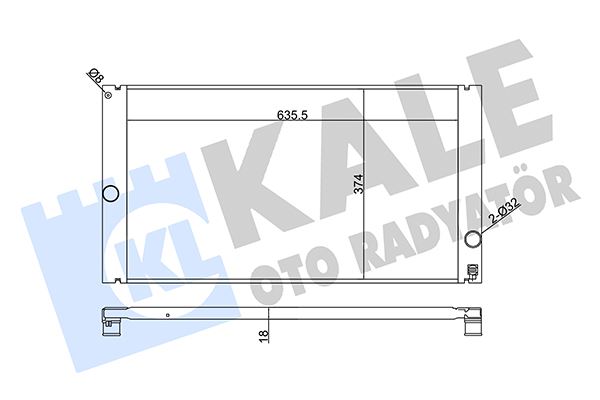 RADYATÖR VOLVO C30-C70 II-S40 II-V50 AL-PL-BRZ 650X376X24 8602834-8603528-8603634