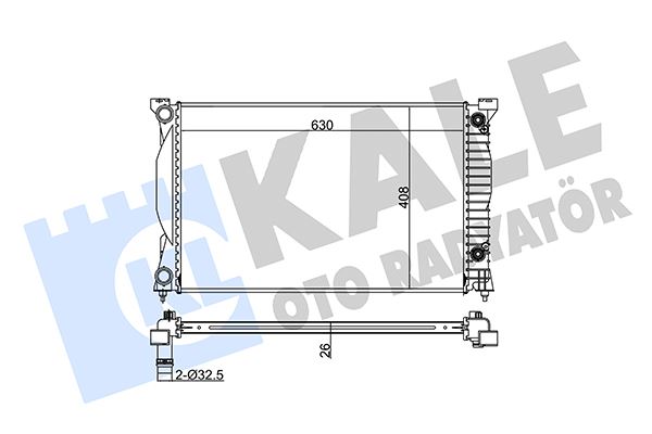 RADYATÖR AUDI A4-A6 2.0TFSI-2.0TDI 01-08 632x408x26 AL-PL-BRZ 8E0121251B-8E0121251L-8E0121251AQ
