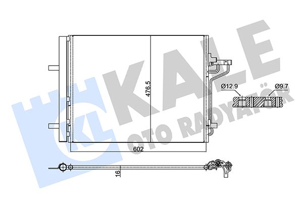 KLIMA RADYATORU FOCUS III 11 17 1.6 ECOBOOST C-MAX II 11 1.6 ECOBOOST -2.0 TDCI 8V6119710FA-1693590-2002808