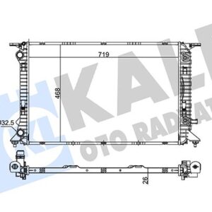 RADYATÖR AUDI A4-A5-Q5 2.0TFSI-1.8TFSI-2.0T OTOMATİK 720X468X26 AL-PL-BRZ