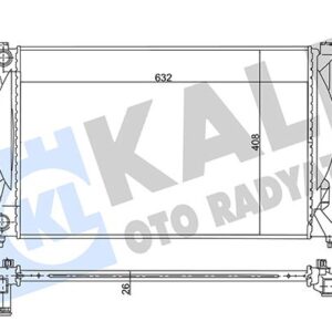 RADYATÖR AUDI A4 00-04 08 A6 01-05 EXEO 08 AL/PL/BRZ 632x408x26 8E0121251A