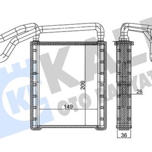 KALORIFER RADYATORU TRANSIT V363 14 17 CUSTOM V362 14 17 ARKA BK2118B539CA-1791695