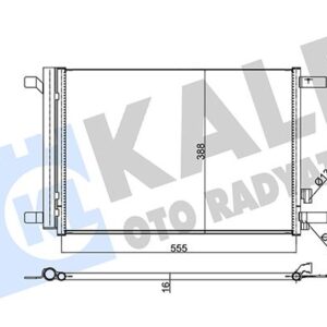 KLİMA RADYATÖRÜ GOLF7-PASSAT-A3-LEON 2013 5Q0816411BF-5Q0816411AN