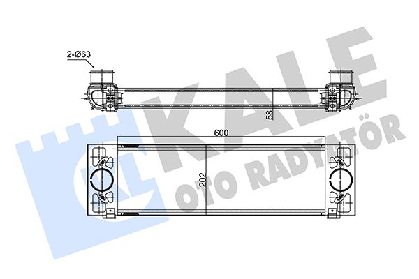 TURBO INTERCOOLER RADYATORU FORD TRANSIT 2.2 135 140PS 11 3.2 200PS TDCI 06 8C169L440BB-8C169L440CA-4851182