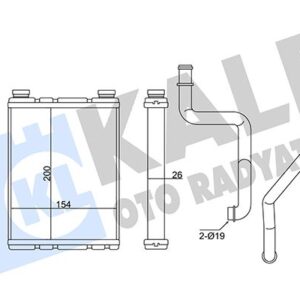 KALORİFER RADYATÖRÜ RENAULT MEGANE III 09 FLUENCE 09 1.4 16V 1.5dCi 1.6 16V