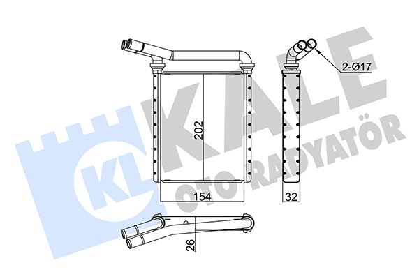KALORİFER RADYATÖRÜ TOYOTA AURIS. COROLLA 1.4L NDE150 NDE180 07- 1.6L ZRE151 ZRE181 ZRE185 07- 1.3 3L NRE180 12- / AVENSIS ZRT270 AZT270 ADT270 09- -