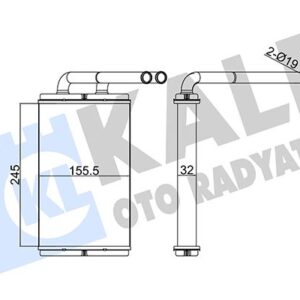 KALORİFER RADYATÖRÜ CHEVROLET CAPTIVA 2.0L C100 06- / OPEL ANTARA A 2.0L 06- 4803904-96629611