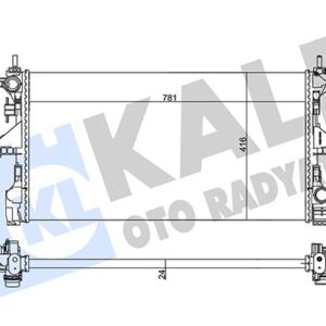 RADYATÖR CITROEN JUMPER-PEUGEOT BOXER MT AL/MKNK 24 MM 1613996180