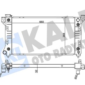 RADYATÖR CHRYLER VOYAGER III AL-PL-BRZ 660X368X32