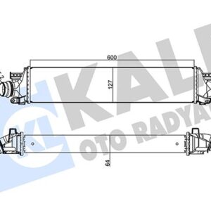 TURBO RADYATORU INTERCOOLER CHEVROLET AVEO 1.4/ 1.3D 12 600x129x64 AL/BRZ 600X127X64 95199556-96943741
