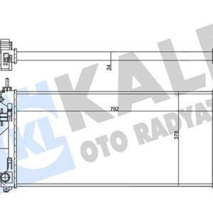 SU RADYATÖRÜ FIAT DUCATO 2.3D 06 MT MEKANİK 782x378x34 3062308080 1349196080-1349207080-1362308080