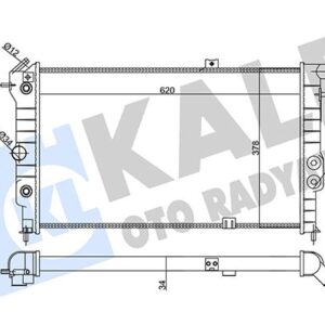 SU RADYATÖRÜ OPEL VECTRA A 1.6I 1.8I 2.0I 88-95 CALIBRA A 2.0I 94-97 AT AC MEKANİK 620x378x34 1300133-1300135