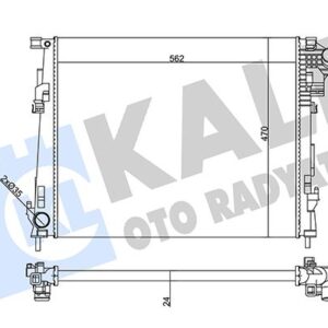 SU RADYATÖRÜ RENAULT TRAFIC II-OPEL VIVARO-NISSAN PRIMASTAR 2.0DCI-CDTI 06 MT MEKANİK 562x470x24 93854164
