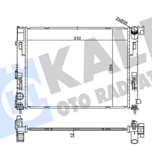 RADYATÖR NISSAN MICRA V 1.5DCI 16 -RENAULT CLIO V 1.0 19 MT 12MM AL/BRZ 510X394.3X12 214105FA0A-214105FA0B