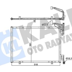 KLIMA RADYATORU FIESTA 14 B-MAX 14 ECOBOOST 1.0