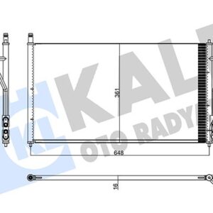 KLIMA RADYATORU FOCUS II 1.4 16V 1.8TDCI 1.6 ZETEC S 16V 98 04